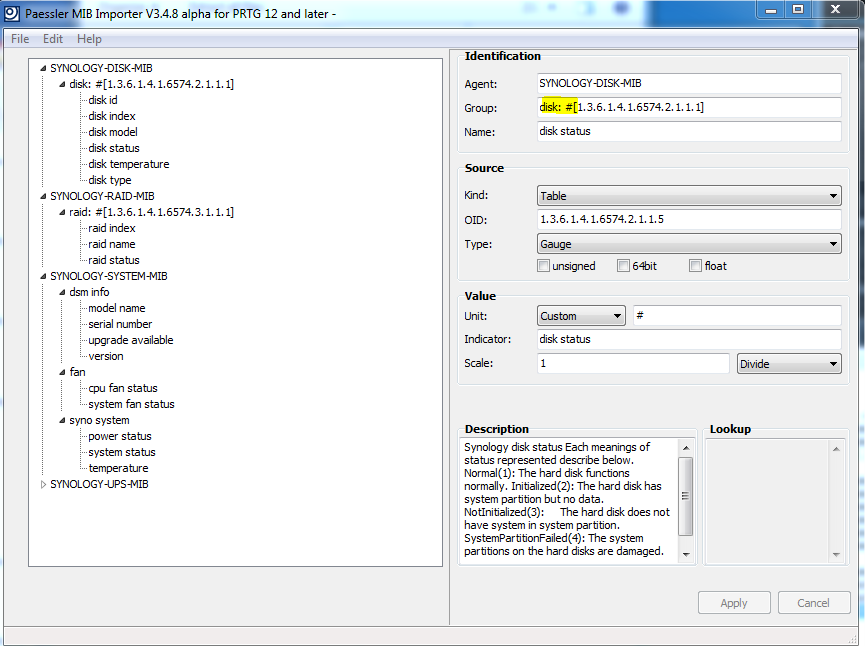 SNMP DSM5