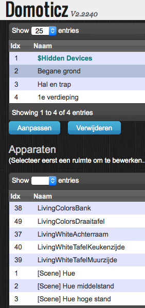 Roomplan Domoticz