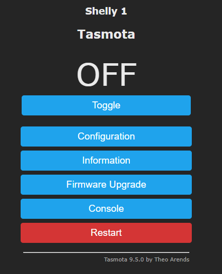 shelly startscreen