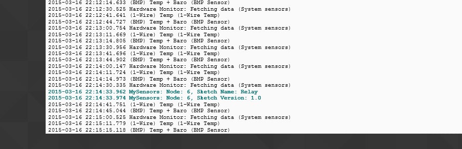 Domoticz log