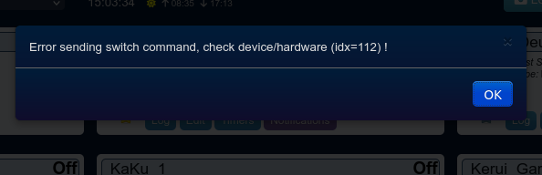 Error generated
