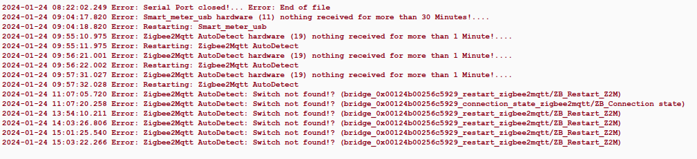 domoticz log