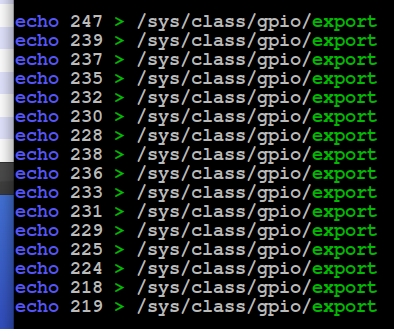 Linux GPIO reference