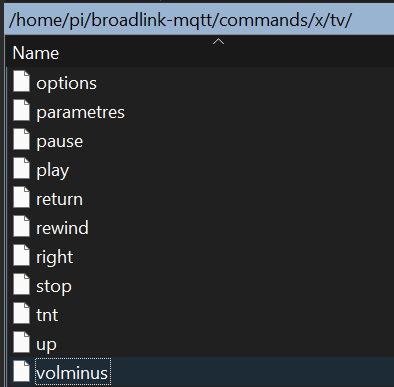 Folder where located the IR command.png