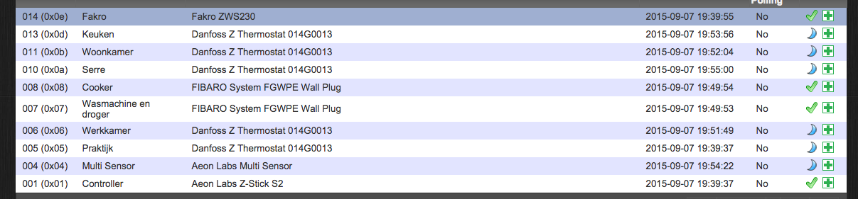 Zwave config