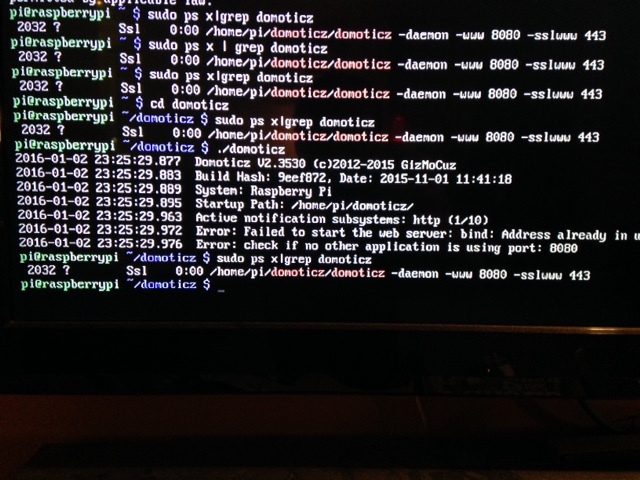 Screenshot of Pi2 response