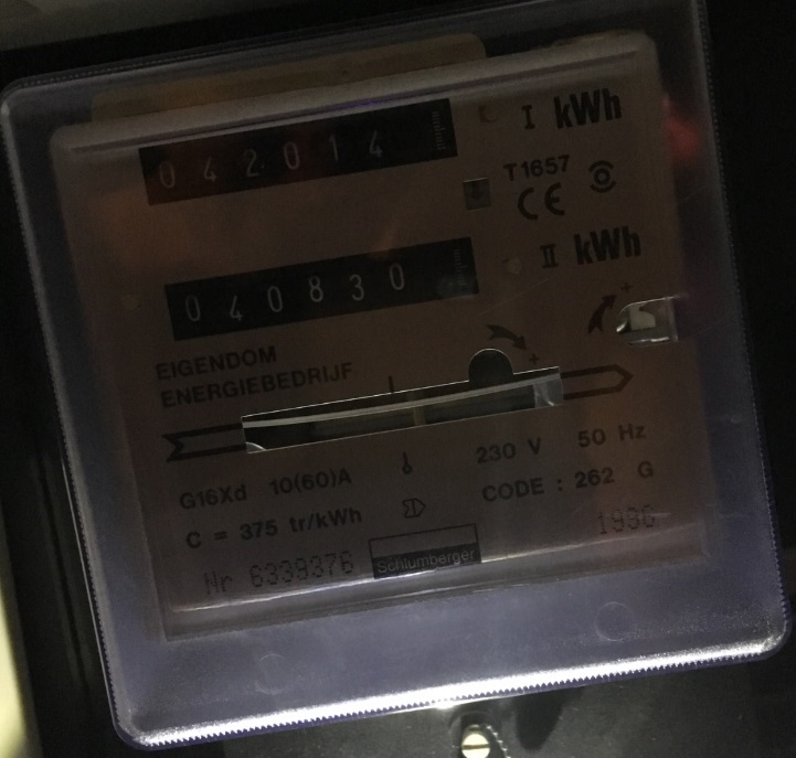 Energy meter - C = 375 tr/kWh