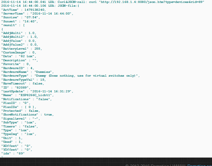 Print of JSON-file