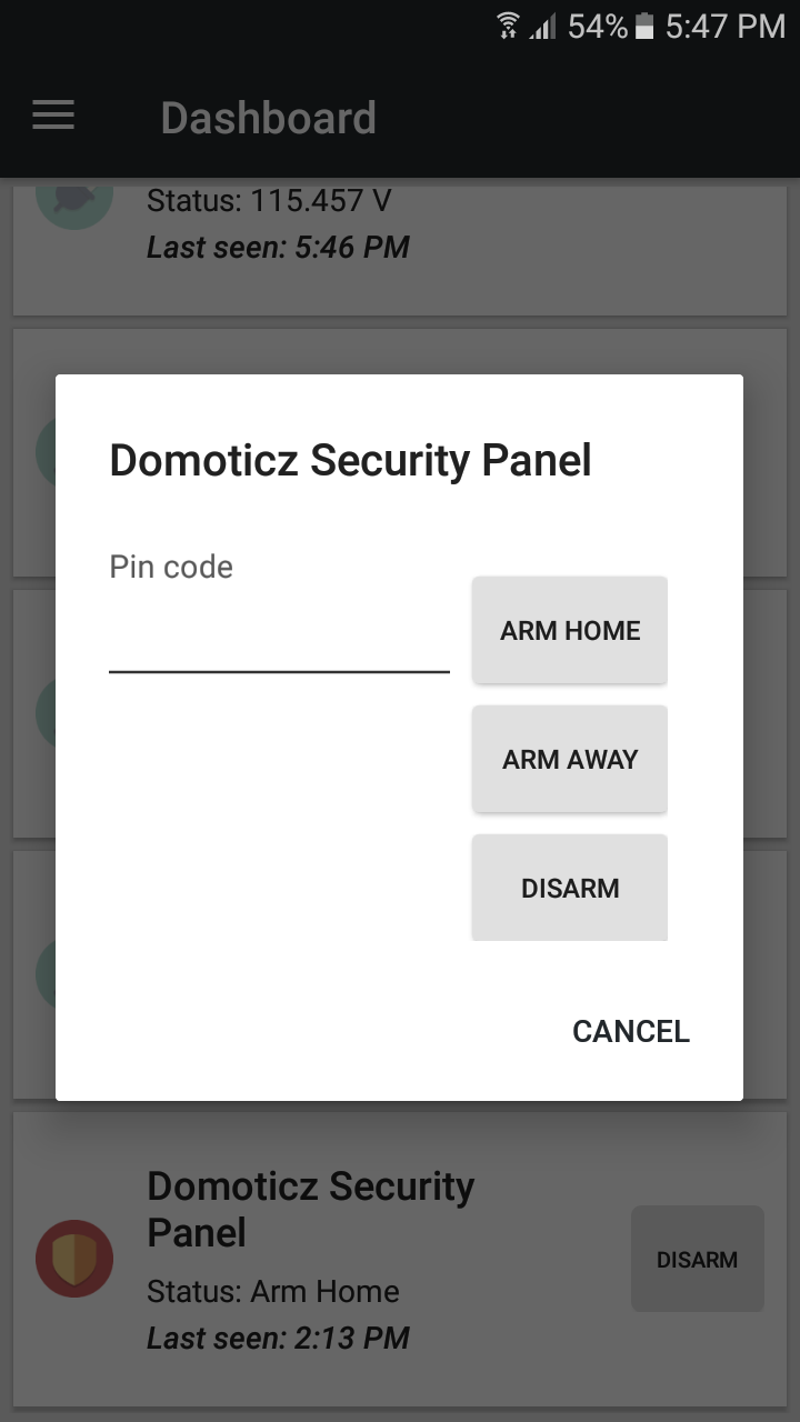 Screenshot_security panel imperihome.png